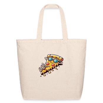 Pizza slice - Eco-Friendly Cotton Tote - natural - Front