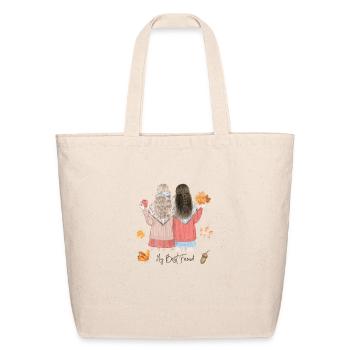 My best friend - Eco-Friendly Cotton Tote - natural - Front