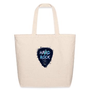 Hard Rock Guitar Pick - Eco-Friendly Cotton Tote - natural - Front