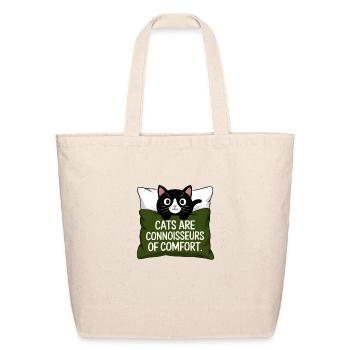 Purrfect Comfort - Eco-Friendly Cotton Tote - natural - Front