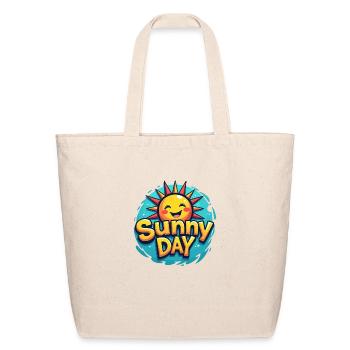Sunny Day Sun Summer Vacation - Eco-Friendly Cotton Tote - natural - Front