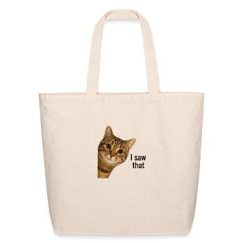 I Saw That Orange Cat - Eco-Friendly Cotton Tote - natural - Front