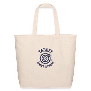 target strive achieve - Eco-Friendly Cotton Tote - natural - Front