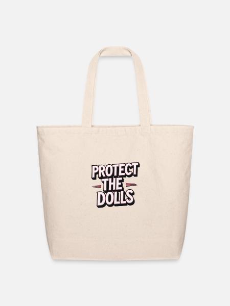 Protect the dolls - Eco-Friendly Cotton Tote - natural