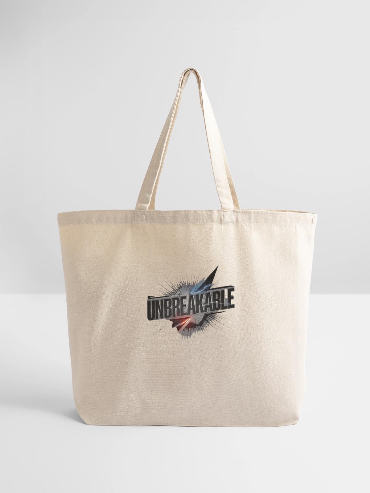 unbreak able - Eco-Friendly Cotton Tote - natural - Front