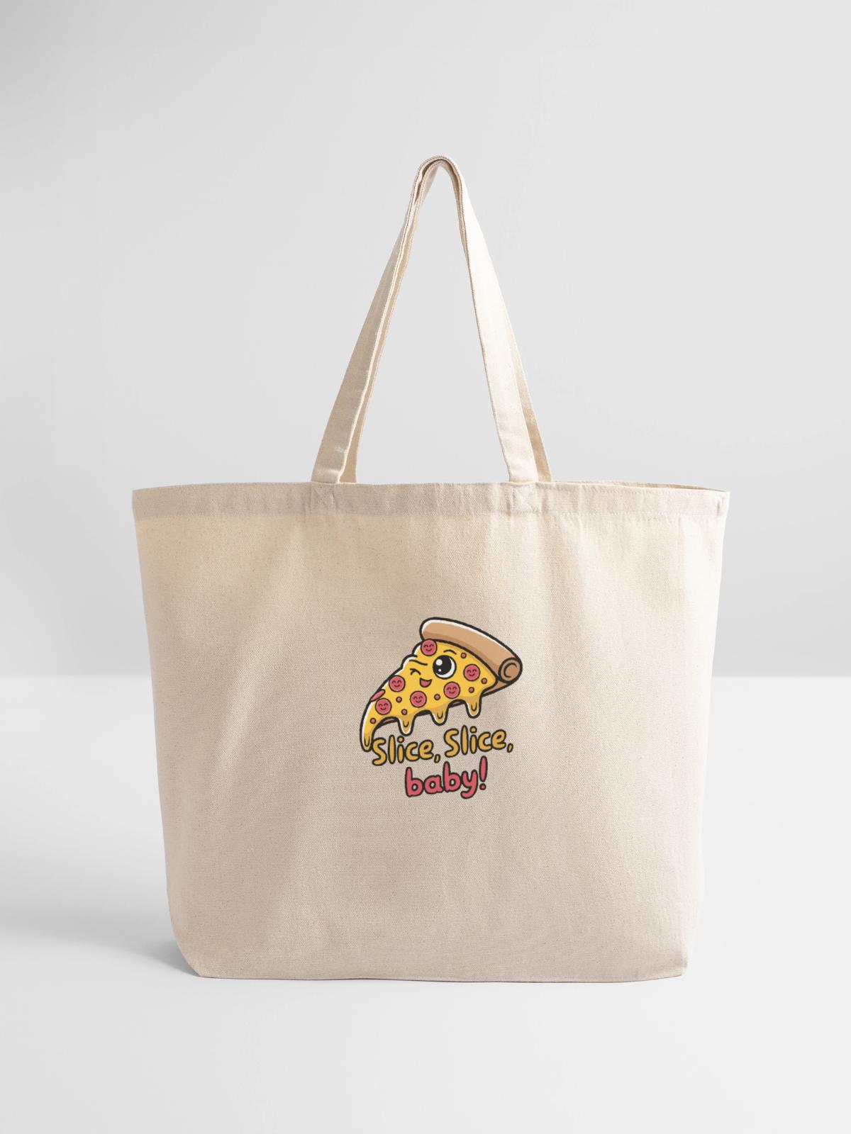 Slice Slice Baby - Eco-Friendly Cotton Tote - natural - Front