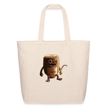 Coffee Monster - Eco-Friendly Cotton Tote - natural - Front