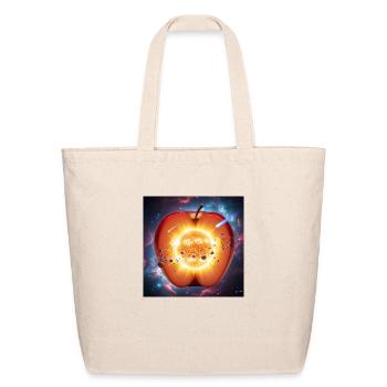 Cosmic Core Apple - Eco-Friendly Cotton Tote - natural - Front
