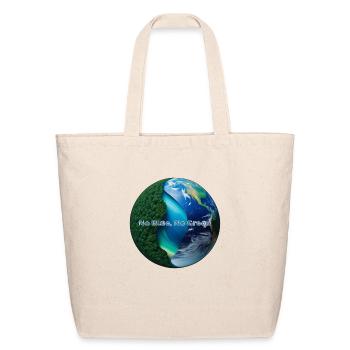 Ocean Land Interdependence Earth Balance - Eco-Friendly Cotton Tote - natural - Front
