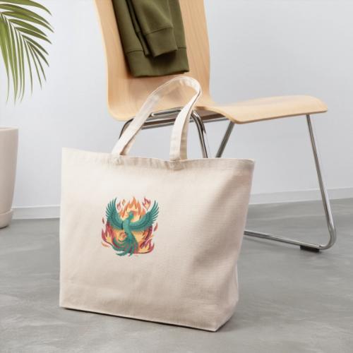 Phoenix Rising Mythical Fire Bird Fantasy Design - Eco-Friendly Cotton Tote