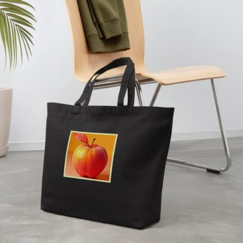Golden Peach Perfection Design - Eco-Friendly Cotton Tote