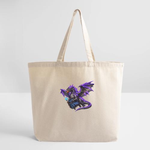 Neon Dragon and Battle Mage - Eco-Friendly Cotton Tote