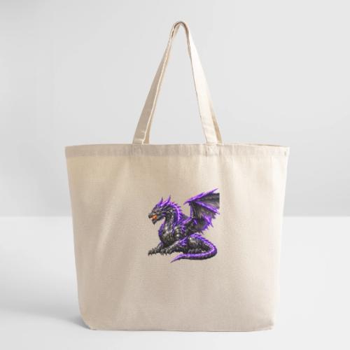 Neon Dragon at Rest - Eco-Friendly Cotton Tote