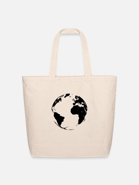 world ball - Eco-Friendly Cotton Tote - natural