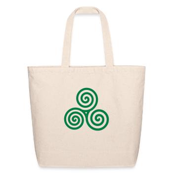 Celtic spiral - Eco-Friendly Cotton Tote - natural - Front