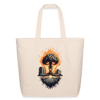 Urban Nuclear Mushroom Cloud - Eco-Friendly Cotton Tote - natural - Front
