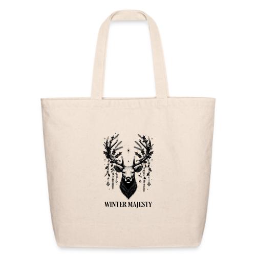 Majestic Reindeer T-Shirt, Poster, & Mug - Eco-Friendly Cotton Tote