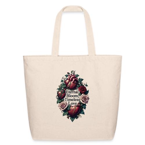 Eternal Bloom Timeless Love Entwined Hearts T-Shir - Eco-Friendly Cotton Tote