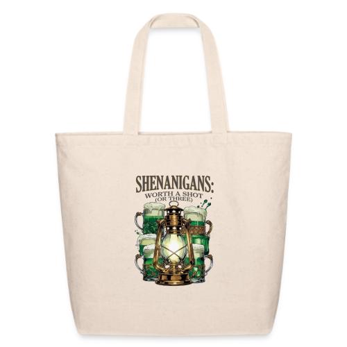 Worth a Shot Lantern Toast Graphic Tee - Eco-Friendly Cotton Tote