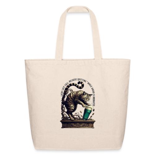 Lucky Last Call Cat Graphic Tee - Eco-Friendly Cotton Tote