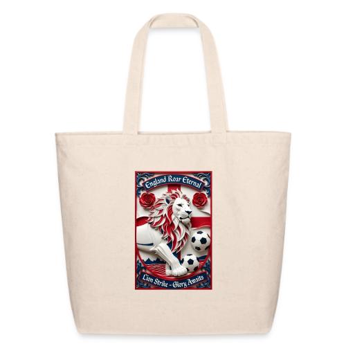 England Lion Soccer T Shirt, Football Pride Gift - Eco-Friendly Cotton Tote