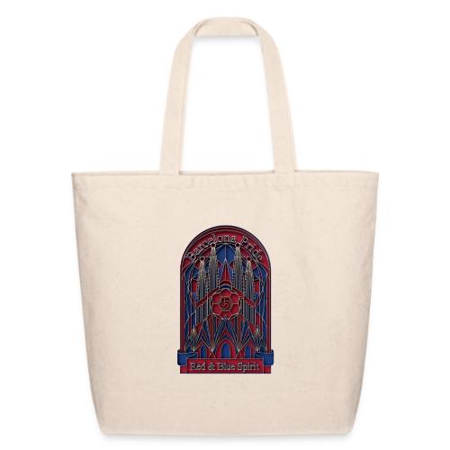Barcelona Scarlet Pride T Shirt, Vibrant City Gift - Eco-Friendly Cotton Tote