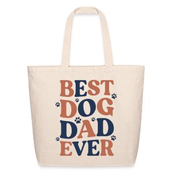 Best Dog Dad Ever - Eco-Friendly Cotton Tote - natural - Front