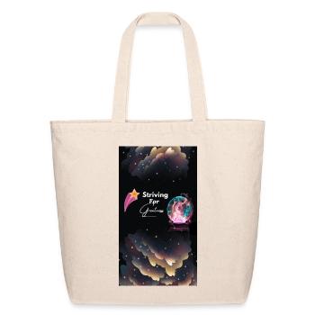 Striving for Greatness Cosmic Dream - Eco-Friendly Cotton Tote - natural - Front