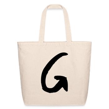 Brush G - Eco-Friendly Cotton Tote - natural - Front