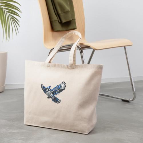 Silver Blue Jay in Flight - Eco-Friendly Cotton Tote