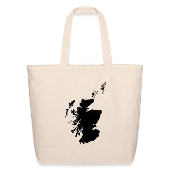 Scotland map - Eco-Friendly Cotton Tote - natural - Front