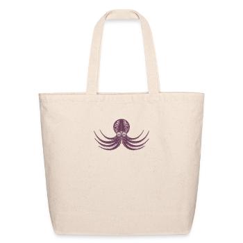 Flight Of The Octopus - Eco-Friendly Cotton Tote - natural - Front