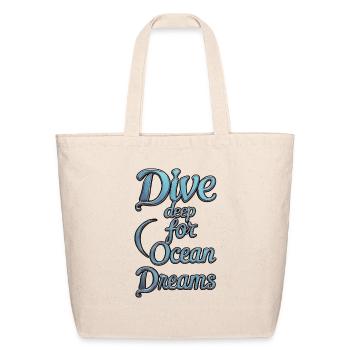 Plumb Depths for Ocean Dreamers - Eco-Friendly Cotton Tote - natural - Front
