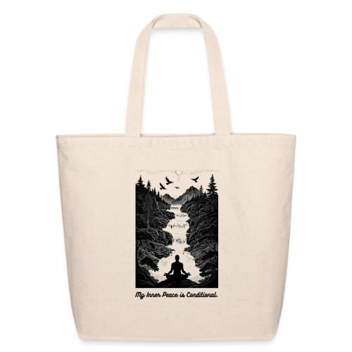 Conditional Inner Peace T-Shirt | Minimalist Zen - Eco-Friendly Cotton Tote