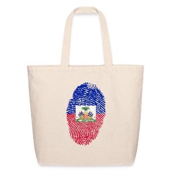 Haiti Fingerprint - Eco-Friendly Cotton Tote - natural - Front
