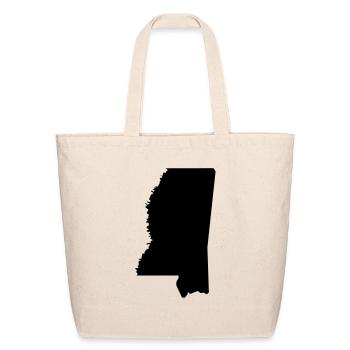 Mississippi map - Eco-Friendly Cotton Tote - natural - Front