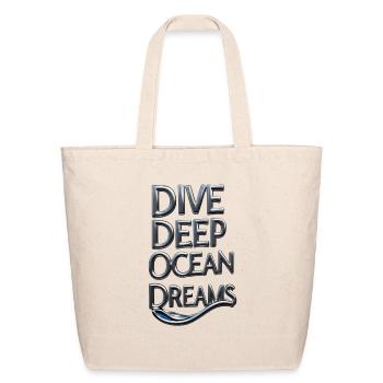 Plumb Depth Ocean Dream - Eco-Friendly Cotton Tote - natural - Front