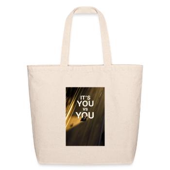You vs You: Self-Driven Race - Eco-Friendly Cotton Tote - natural - Front