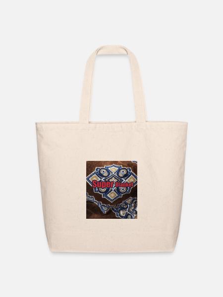 Ornate Ikat Pattern Blanket - Eco-Friendly Cotton Tote - natural
