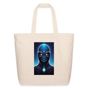 The Cosmic Sentinel: Guardian of the Stars - Eco-Friendly Cotton Tote - natural - Front