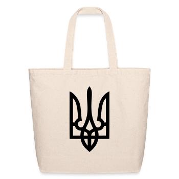 Tryzub - Eco-Friendly Cotton Tote - natural - Front