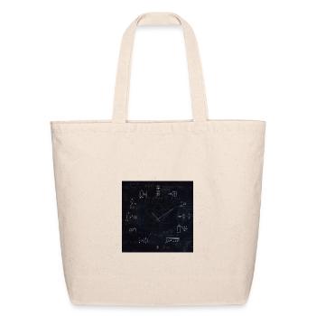 Math Formulas Science Physics Chalkboard Aesthetic - Eco-Friendly Cotton Tote - natural - Front