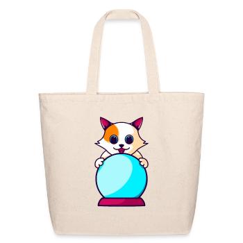 KITTEN BALL - Eco-Friendly Cotton Tote - natural - Front