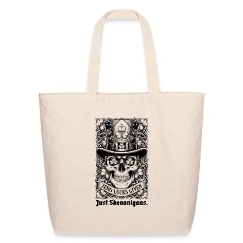 Salty Shamrock Skull T-Shirt - Eco-Friendly Cotton Tote