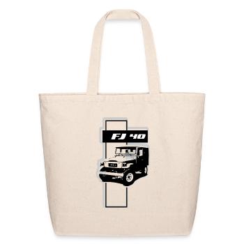 FJ 40 ABSTRACT - Eco-Friendly Cotton Tote - natural - Front