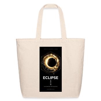Eclipse Celestial Liquid Gold Aesthetic Graphic Te - Eco-Friendly Cotton Tote - natural - Front