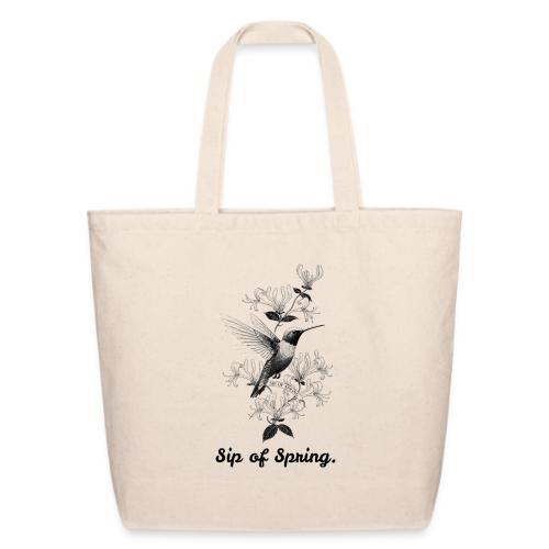 Hummingbird T-Shirt, Honeysuckle Vine - Eco-Friendly Cotton Tote