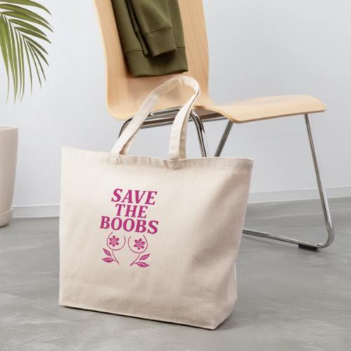 Save the boobs! - Eco-Friendly Cotton Tote