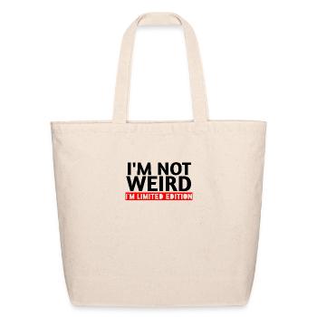ΙΜ ΝΟΤ WEIRD IM ÉDITION LIMITÉE - Sac fourre-tout en coton naturel - naturel - Devant