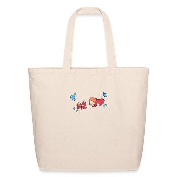 Hungry Ponyo - Eco-Friendly Cotton Tote - natural - Front